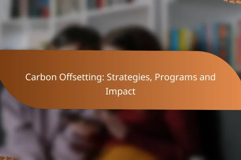Carbon Offsetting: Strategies, Programs and Impact