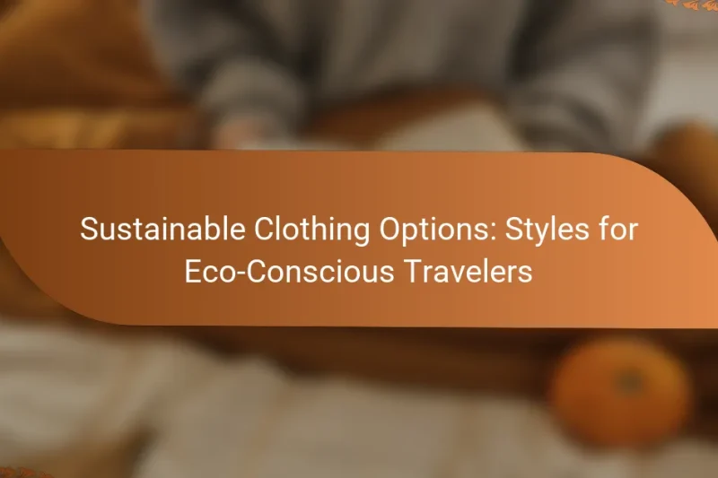 Sustainable Clothing Options: Styles for Eco-Conscious Travelers